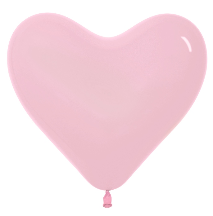 S Сердца 12 Розовый / Bubble Gum Pink / 50 шт. 															