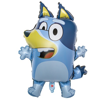 Шар (28''/71см) Фигура, Собака Блуи голубой в упак.