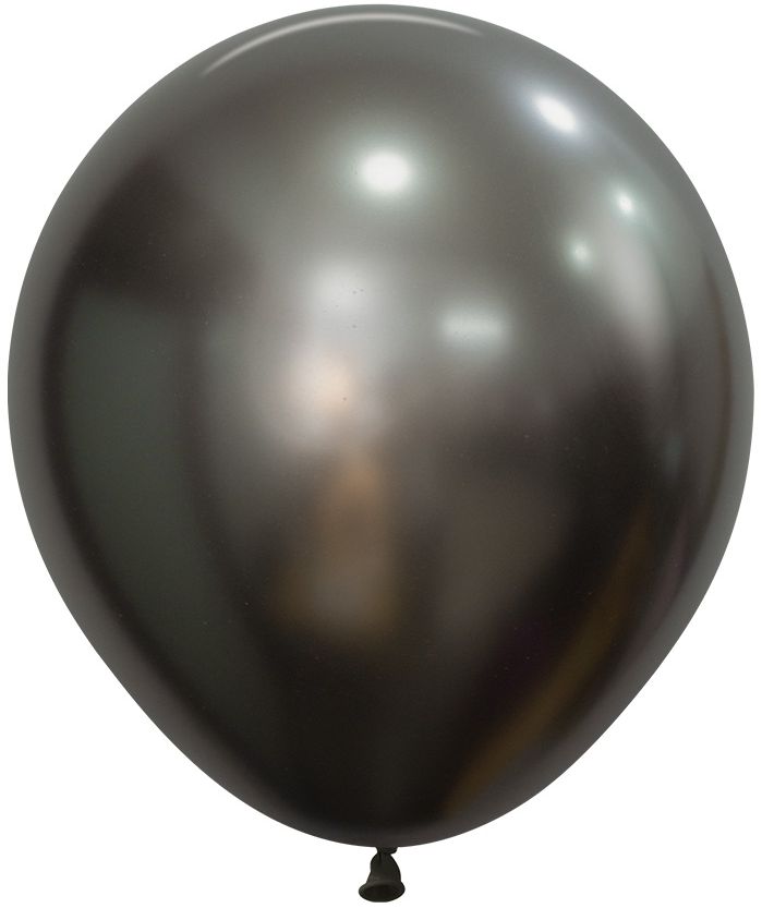 S Шар (18''/46 см), Полуночный Серый (880), шелк